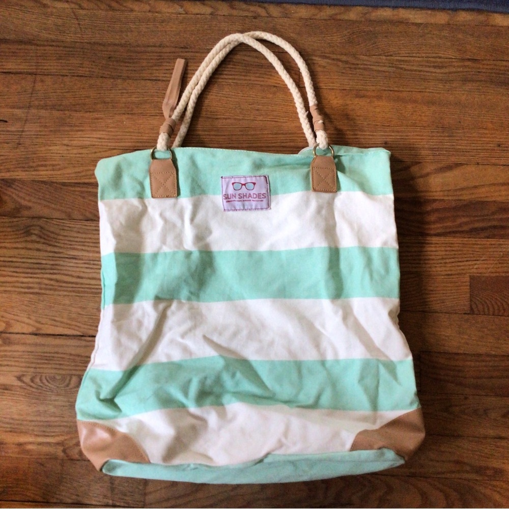 Beach bag,Sun Shades canvas beach carry bag.